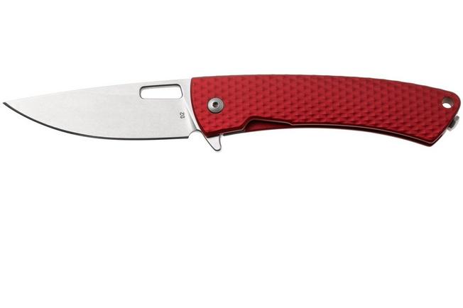 Afbeelding voor DPx Aculus DPACF055, Stonewashed D2, Diamond Red Aluminum zakmes
