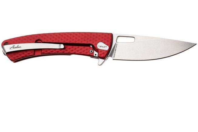 Afbeelding voor DPx Aculus DPACF055, Stonewashed D2, Diamond Red Aluminum zakmes