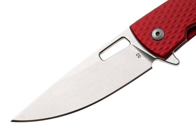 Afbeelding voor DPx Aculus DPACF055, Stonewashed D2, Diamond Red Aluminum zakmes