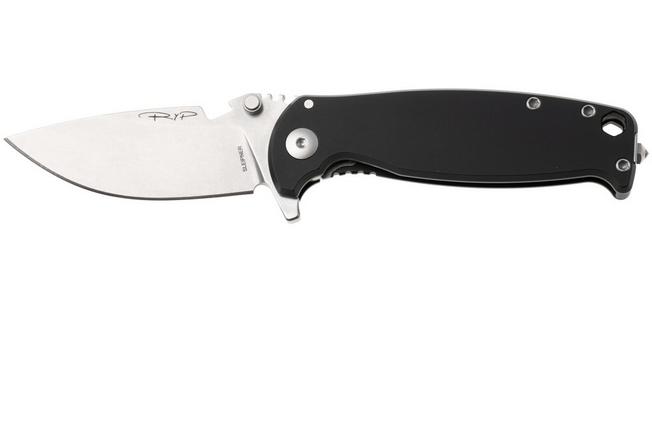 Afbeelding voor DPx HEST/F DPHSF450, Stonewashed Sleipner, Black Aluminum zakmes