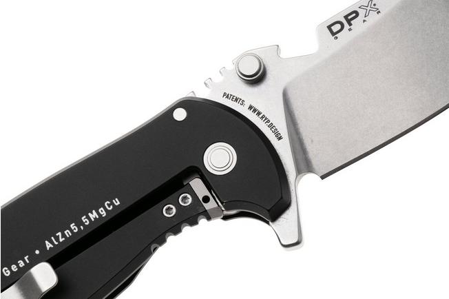 Afbeelding voor DPx HEST/F DPHSF450, Stonewashed Sleipner, Black Aluminum zakmes