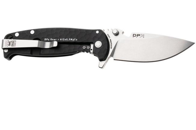 Afbeelding voor DPx HEST/F DPHSF451, Stonewashed Böhler M390, Black Sculpted Aluminum zakmes