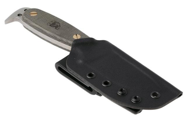 Afbeelding voor DPx HEST Original DPHSX200, Stonewashed CPM MagnaCut, Green Micarta vaststaand mes