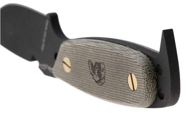 Afbeelding voor DPx HEST Original DPHSX201, Black Cerakote D2, Green Micarta vaststaand mes