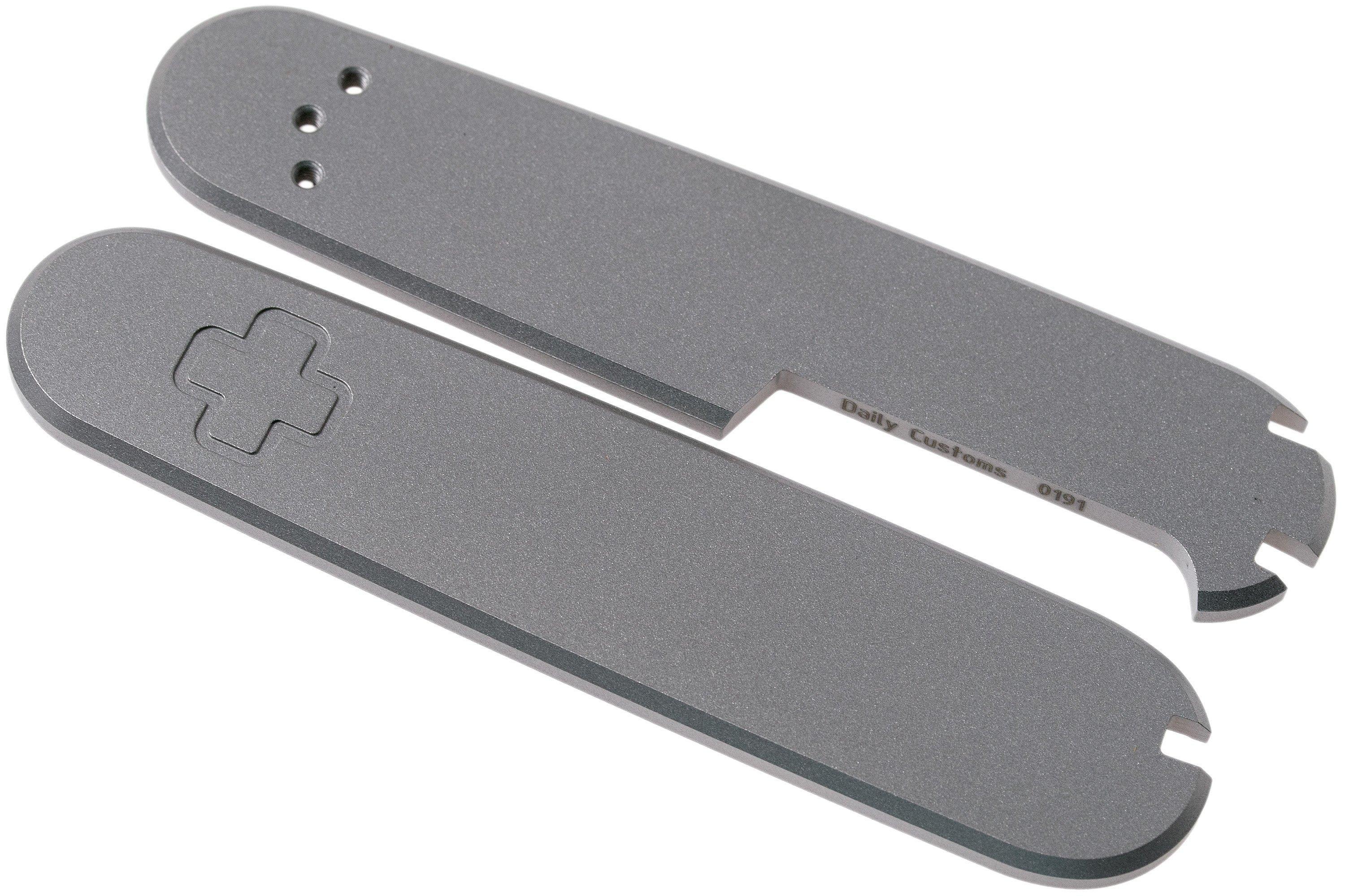 Daily Customs 91.2+ Plain, Titanium P10008591 Victorinox scales |  Advantageously shopping at Knivesandtools.com