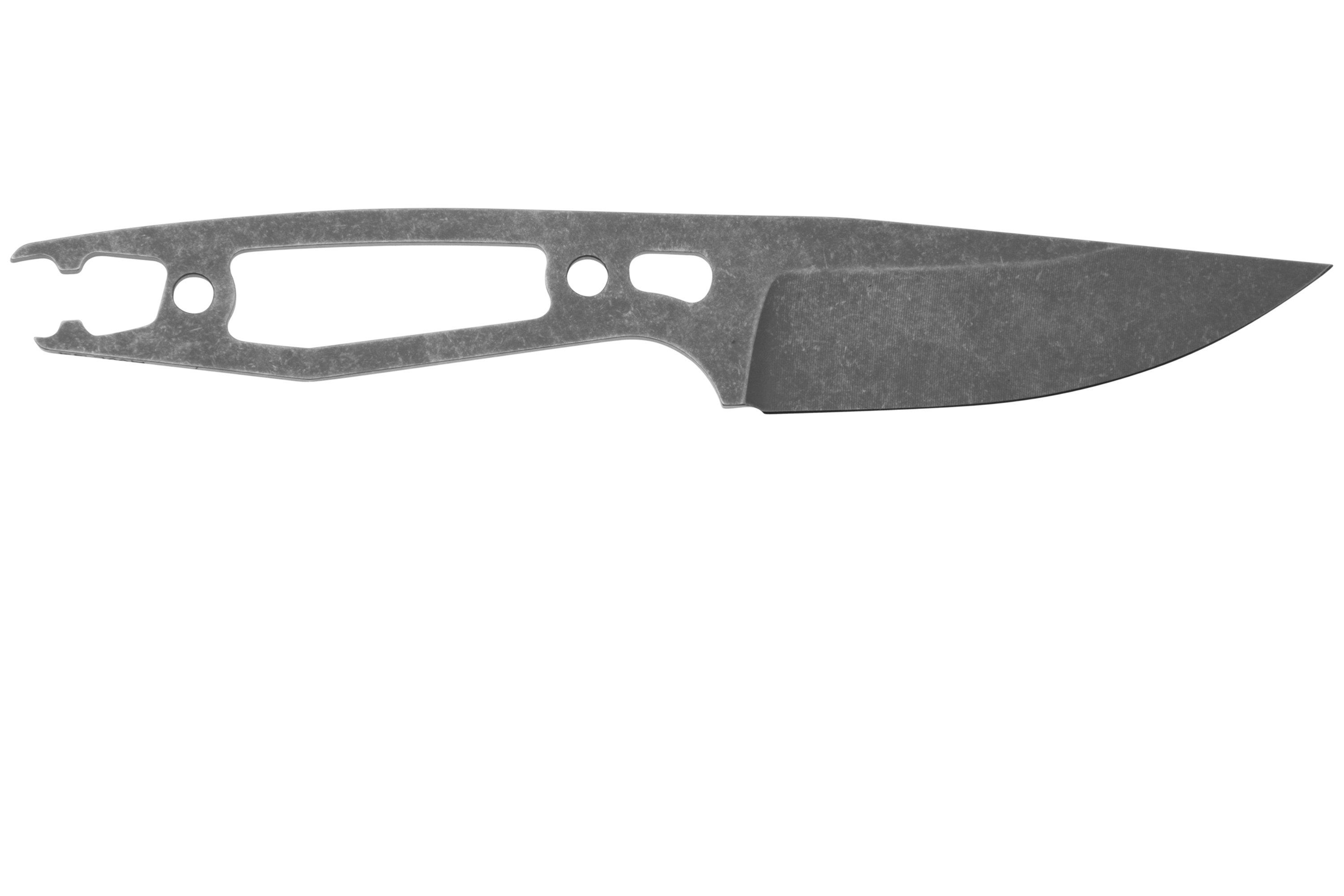 Daily Customs AK1 Drop Point Stonewash RWL34, fixed knife ...