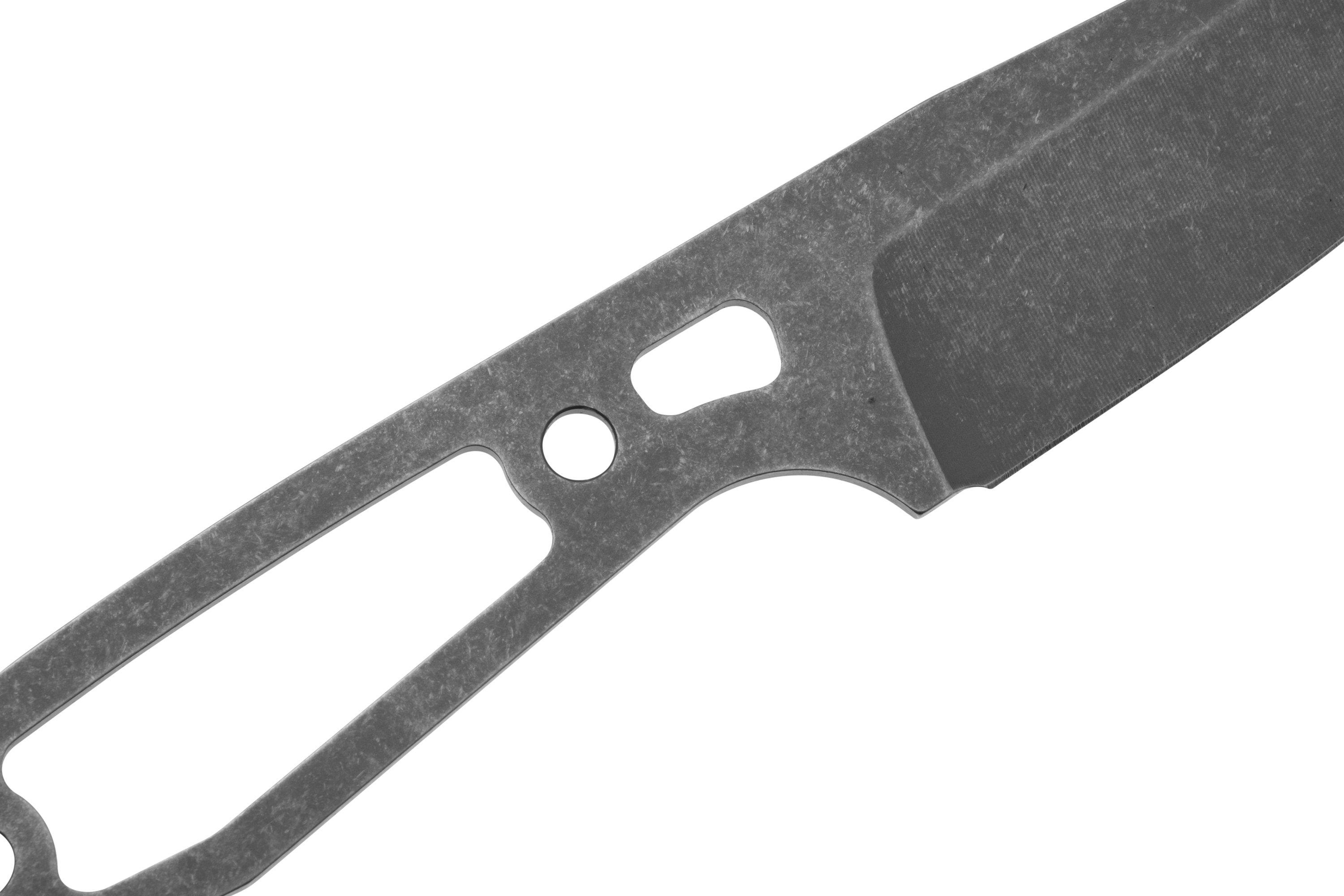 Daily Customs AK1 Drop Point Stonewash RWL34, fixed knife ...