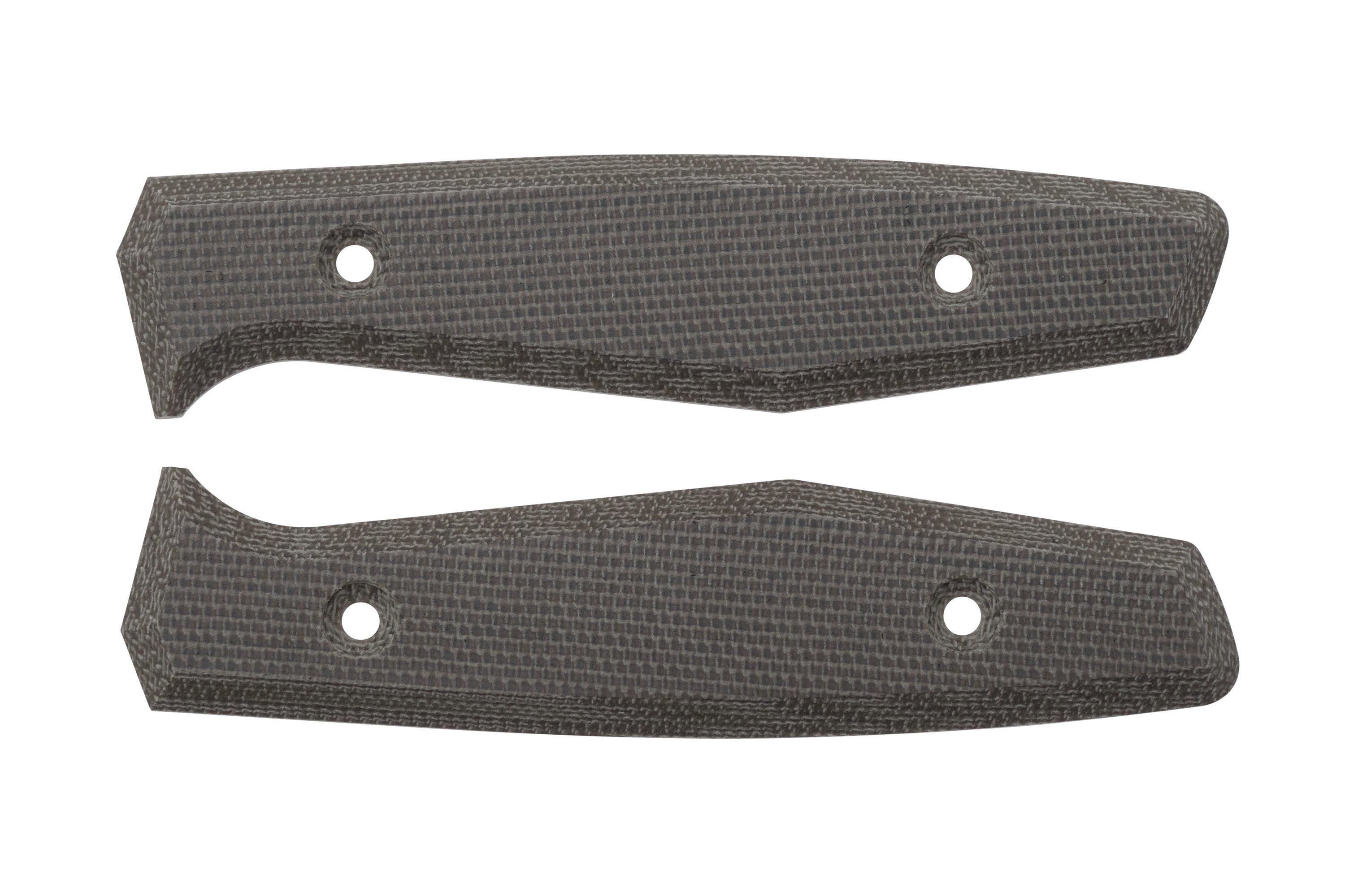 Daily Customs AK1 Scales, Plain Black Canvas Micarta Griffschalen ...