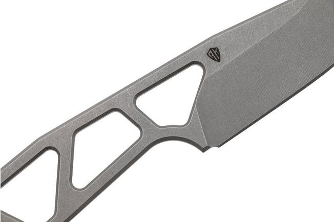 Obraz dla Nóż z głownią stałą Daily Customs Small AK2 Drop Point, Stonewashed MagnaCut, projekt Alex Kremer