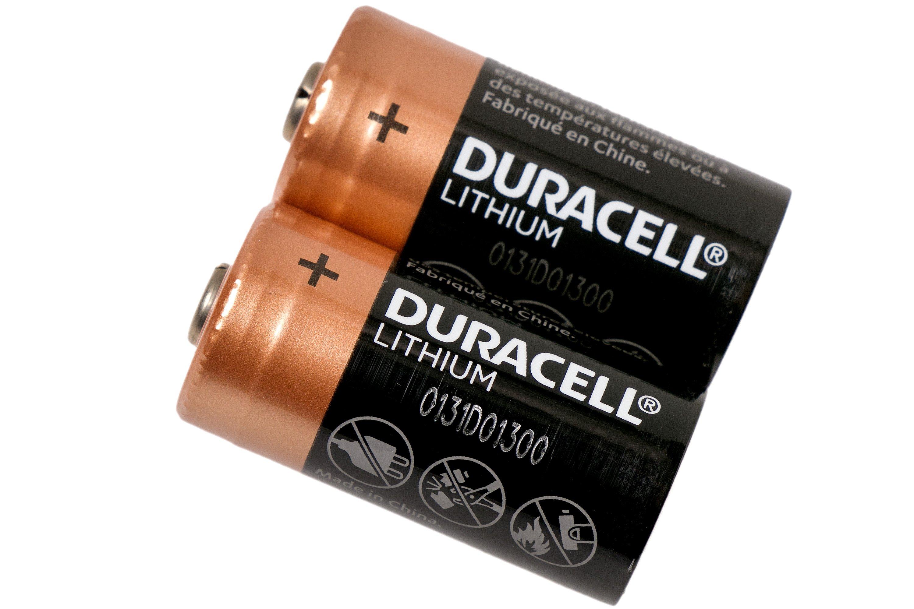 Duracell - Pile CR123A. Lot de 2 pièces.  Achetez à prix avantageux chez  knivesandtools.be