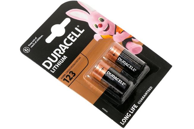 Duracell CR123 piles, 2 pièces  Achetez à prix avantageux chez