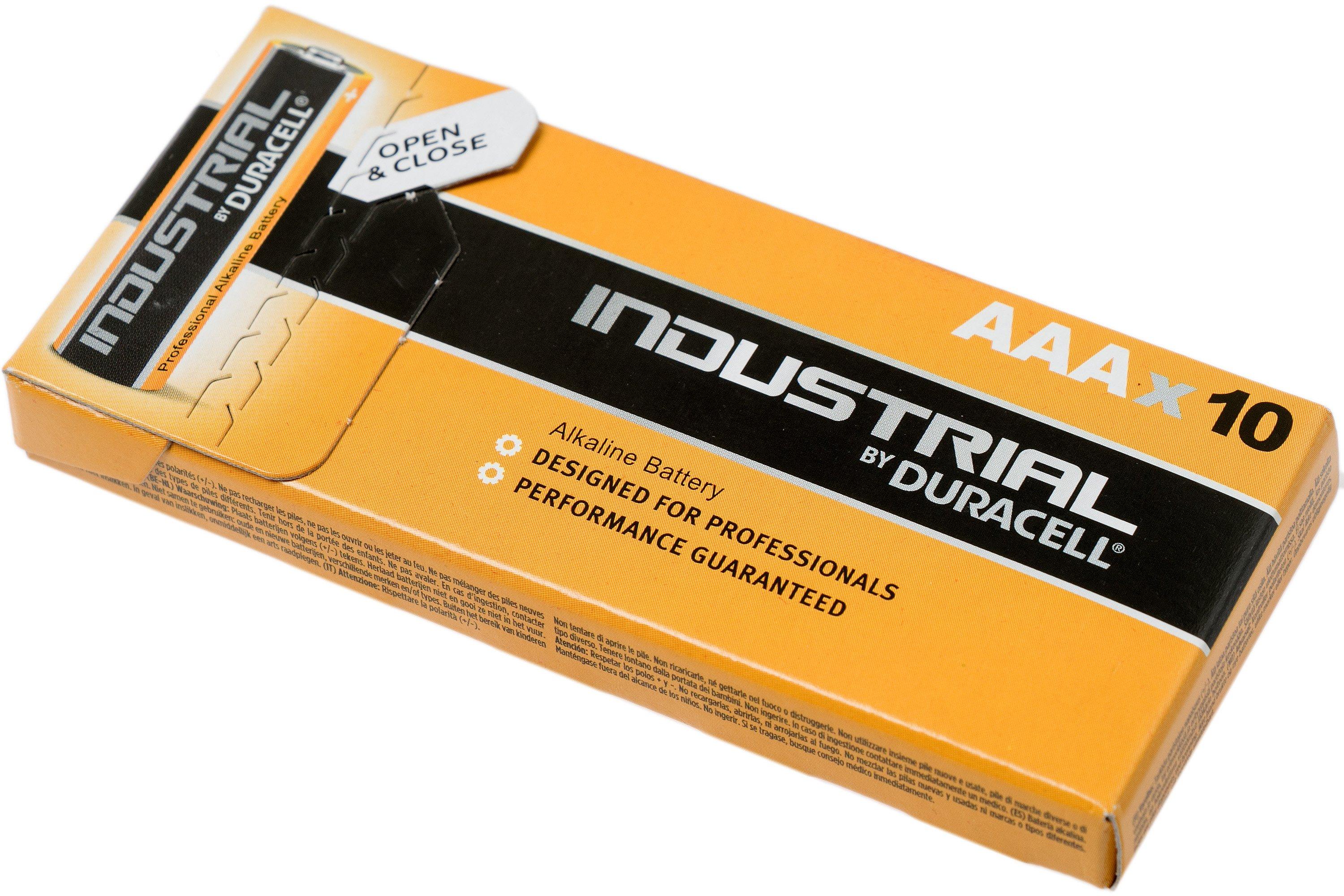 NEW Original Box Sealed 5000394107229 Box Of 10 Duracell Duracell Industrial AAA Batteries Exp 2023 