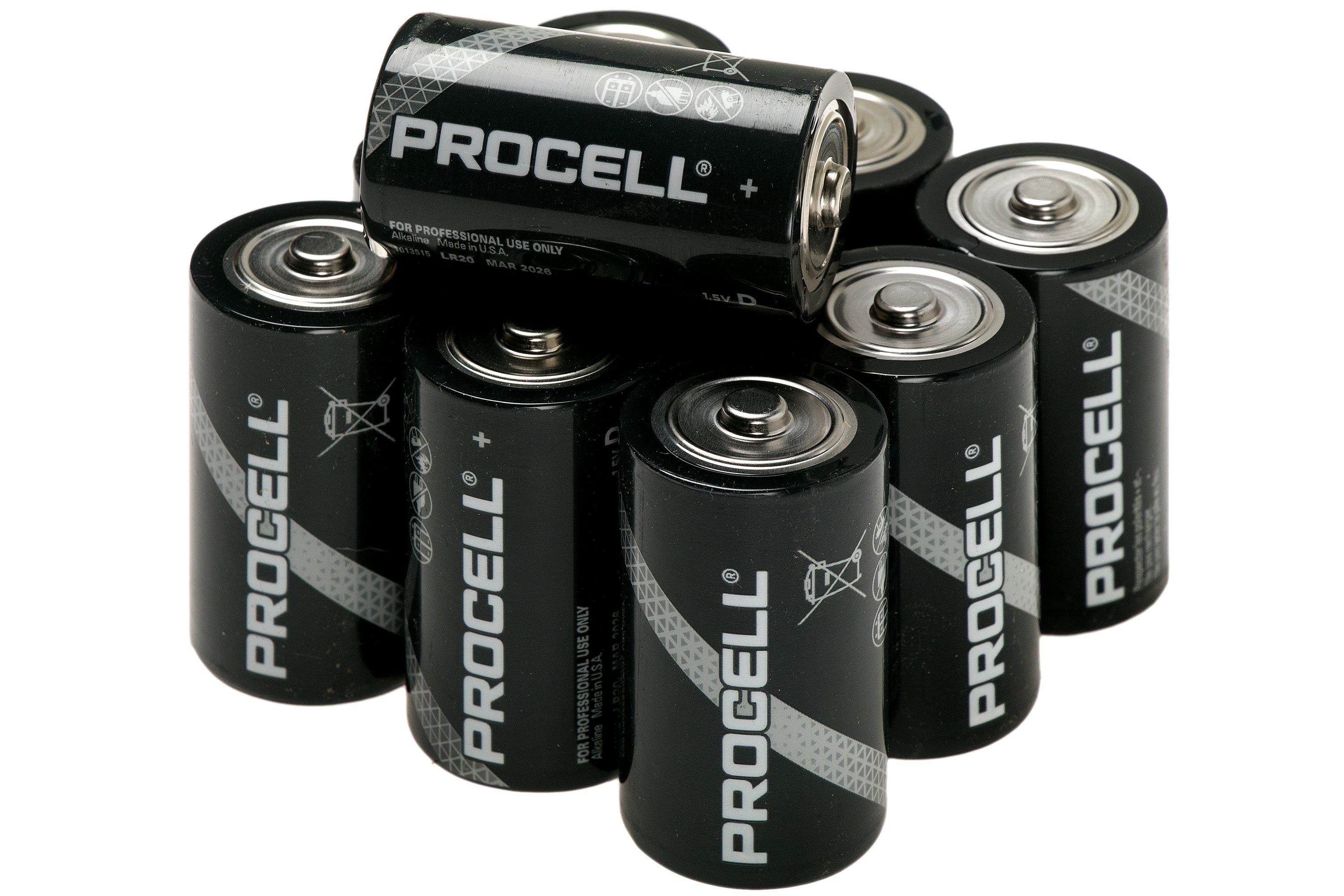 Duracell Procell D-alkaline batteries (LR20), 10 pieces .