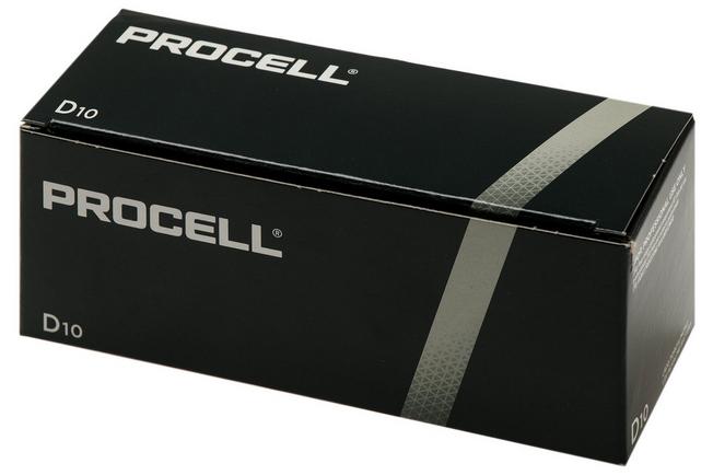 Duracell Procell D-alkaline batteries (LR20), 10 pieces