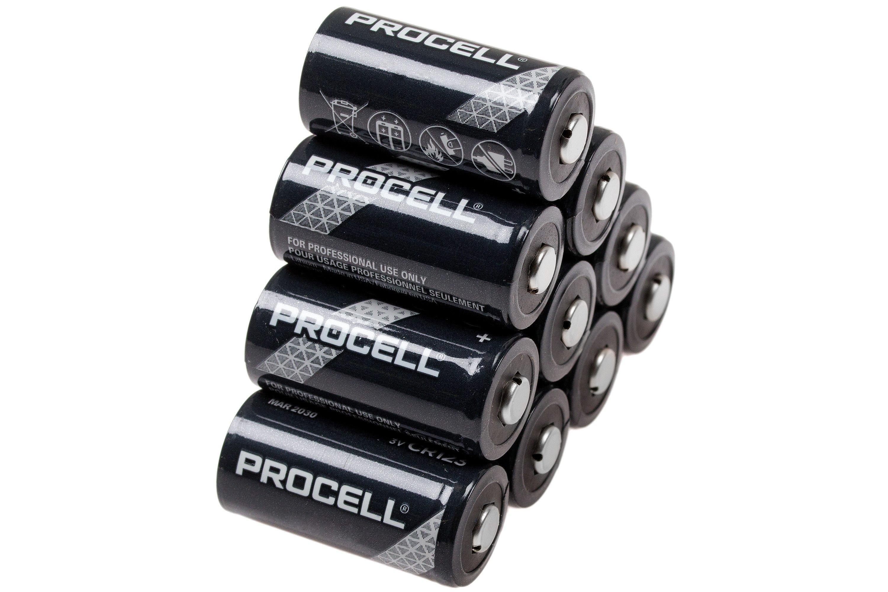 Duracell Procell CR123 Lithiumbatterien, 10 Stück