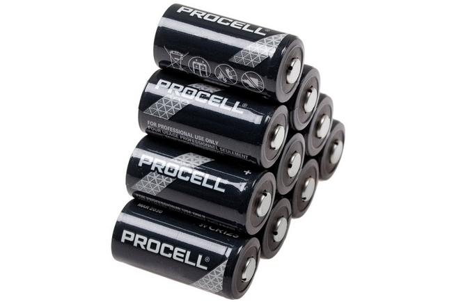 Pile Duracell CR123A Ultra Lithium - 10 pièces