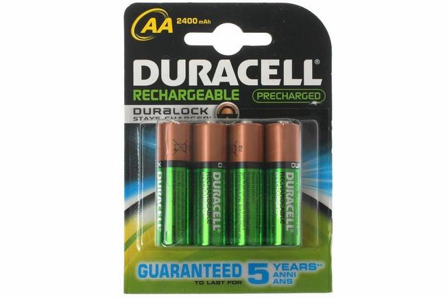 Duracell 2400 mAh rechargeable NiMH AA batteries