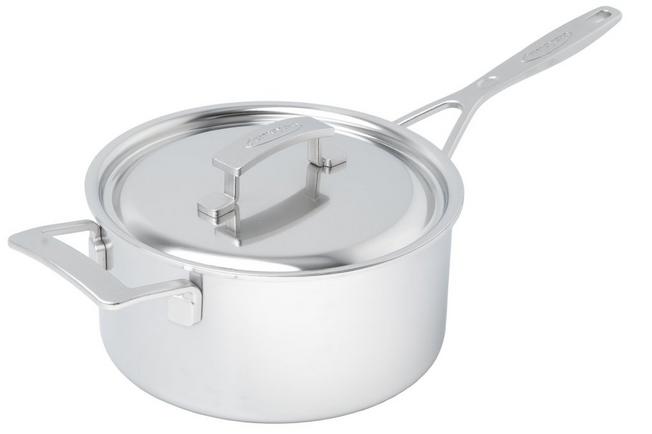 Afbeelding voor Demeyere Industry 5, 1029684 RVS steelpan met deksel, 22 cm, 4l