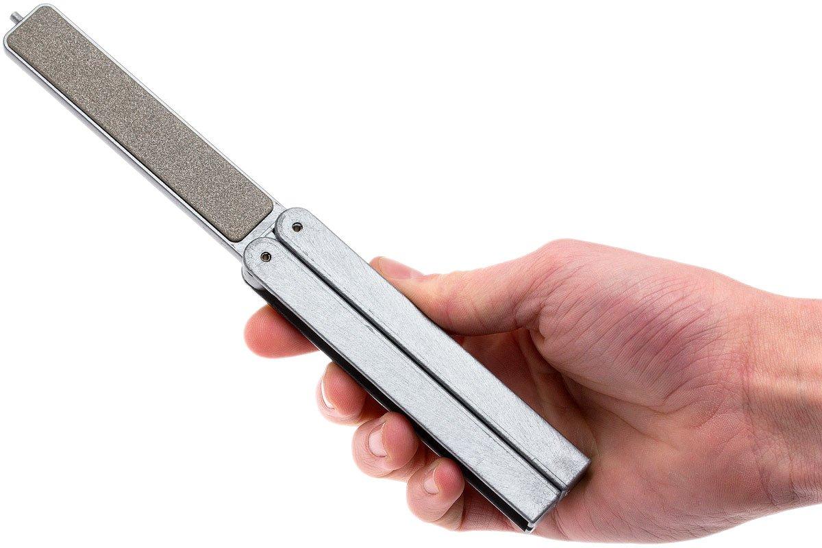 DOUBLE SIDED FOLDING KNIFE SHARPENER