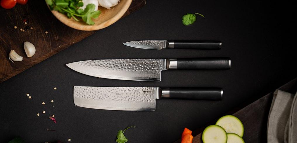Eden Hammered Damast - Kitchen knives