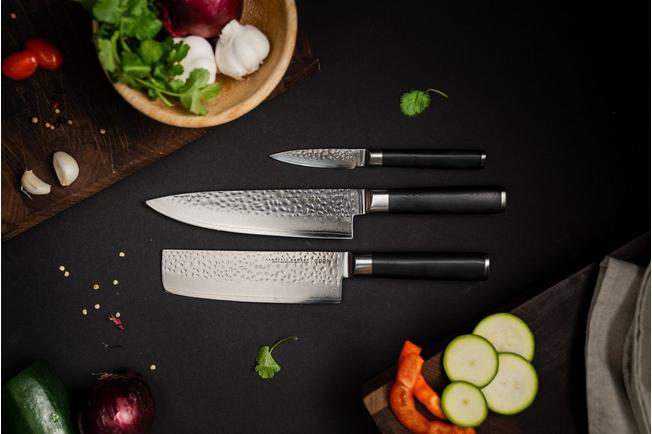 Kitchen Knife Set 9 Pcs Japanese AUS-10 Damascus Steel Chef Knife