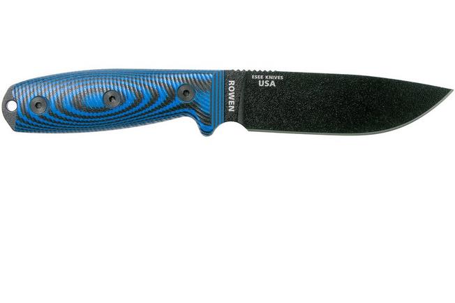 ESEE Knives ESEE 4 Black Blade Blue/Black G10 3D Handle 4PB-008 