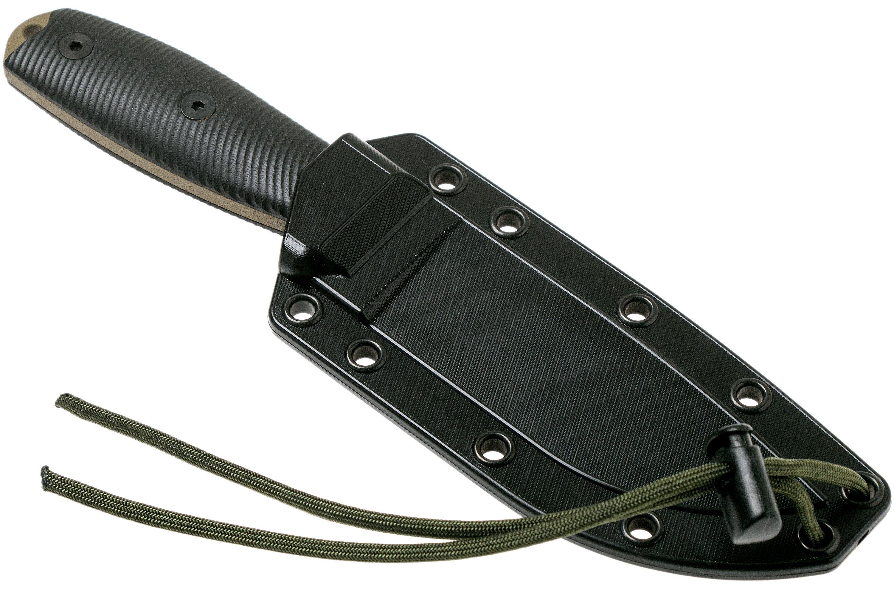 ESEE Model 4 Dark Earth Blade 3D Black G10 survival knife 4PDE001