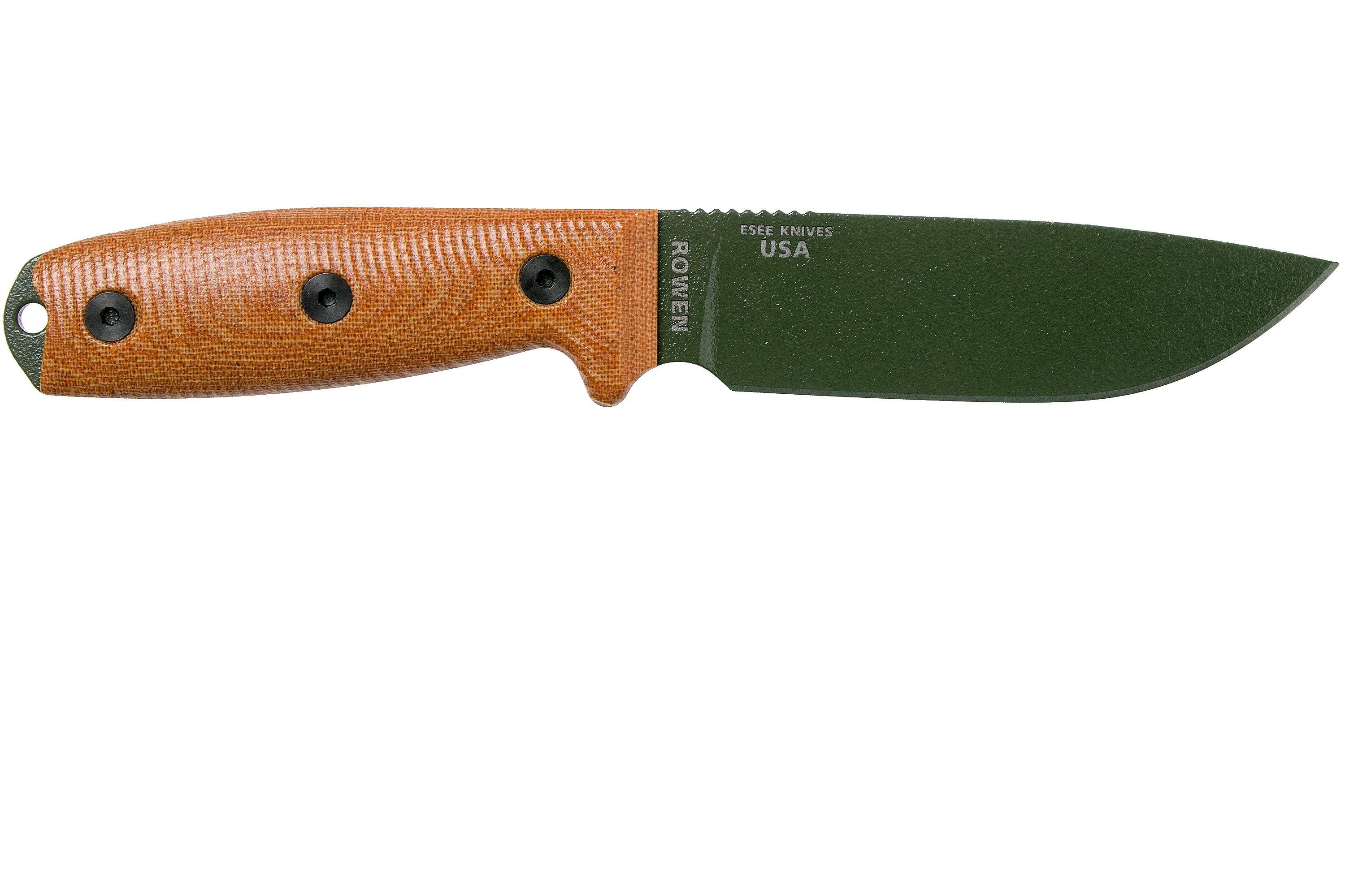 ESEE Knives ESEE-4POD-011 Fixed Blade Knife 3D Natural Micarta