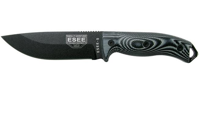 ESEE-5 black without sheath 