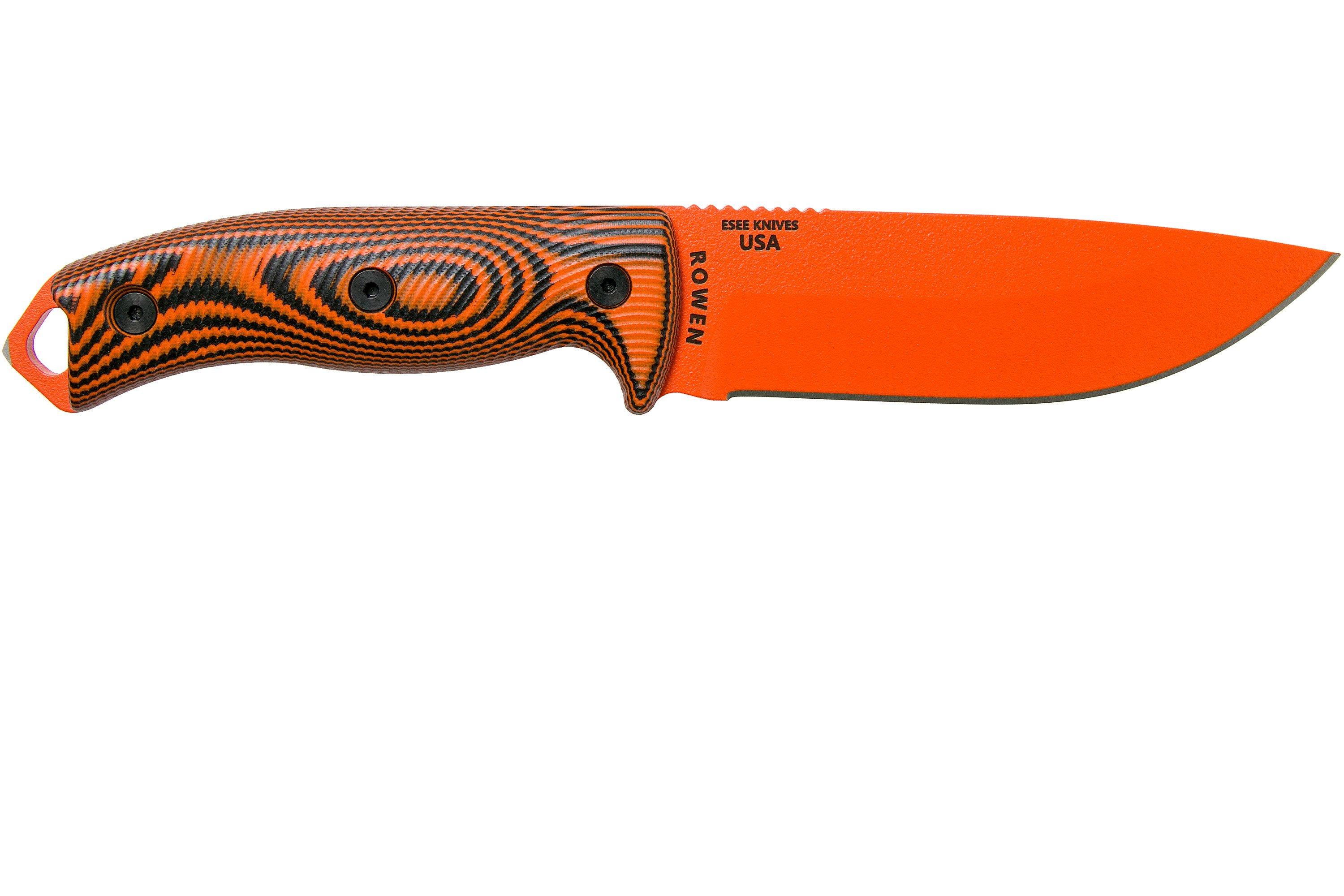 ESEE Model 5 Orange Blade 3D OrangeBlack G10 survival knife 5POR006
