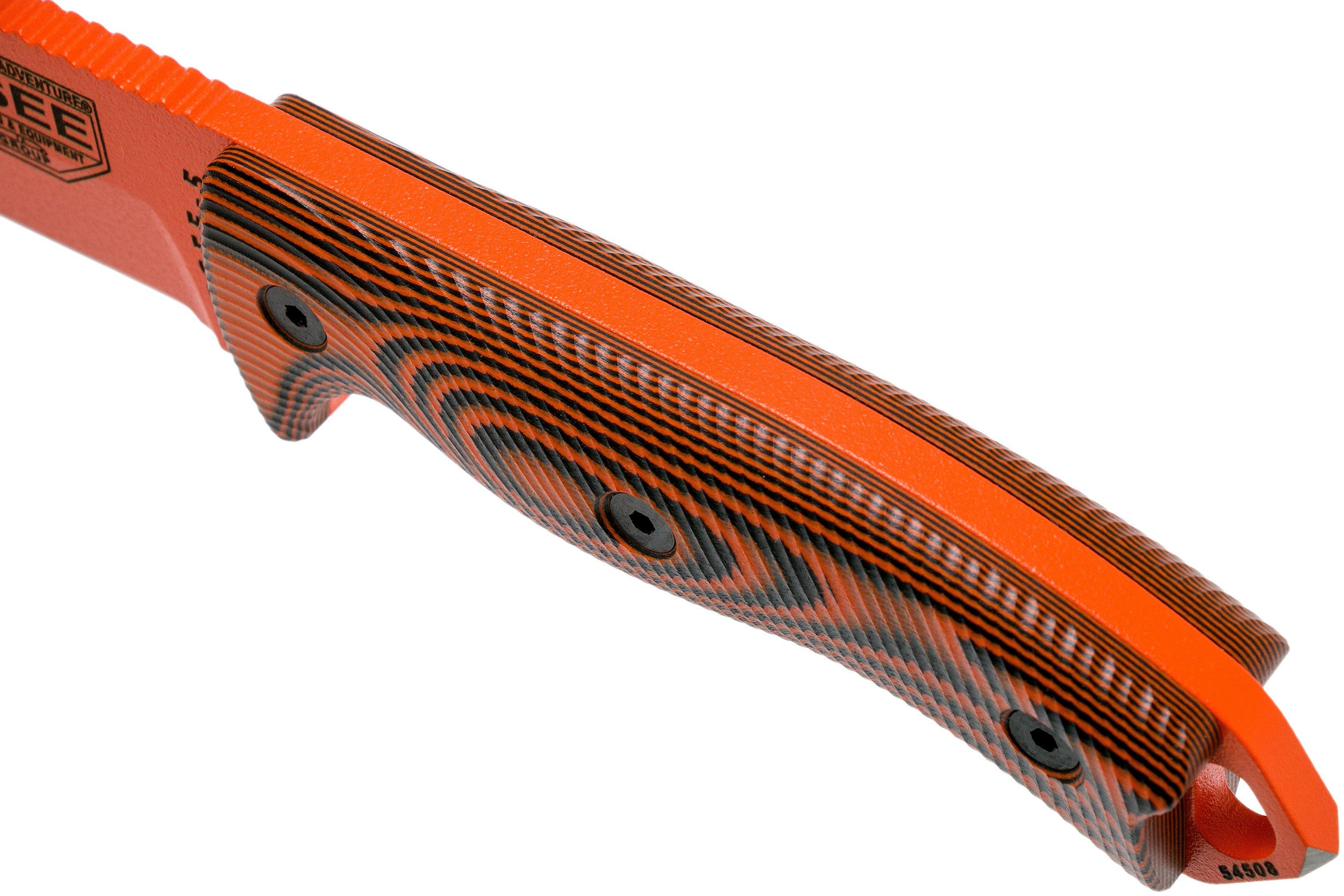 ESEE Knives 5 - 5POR-006 - 1095 Carbon Steel Orange Blade - Orange