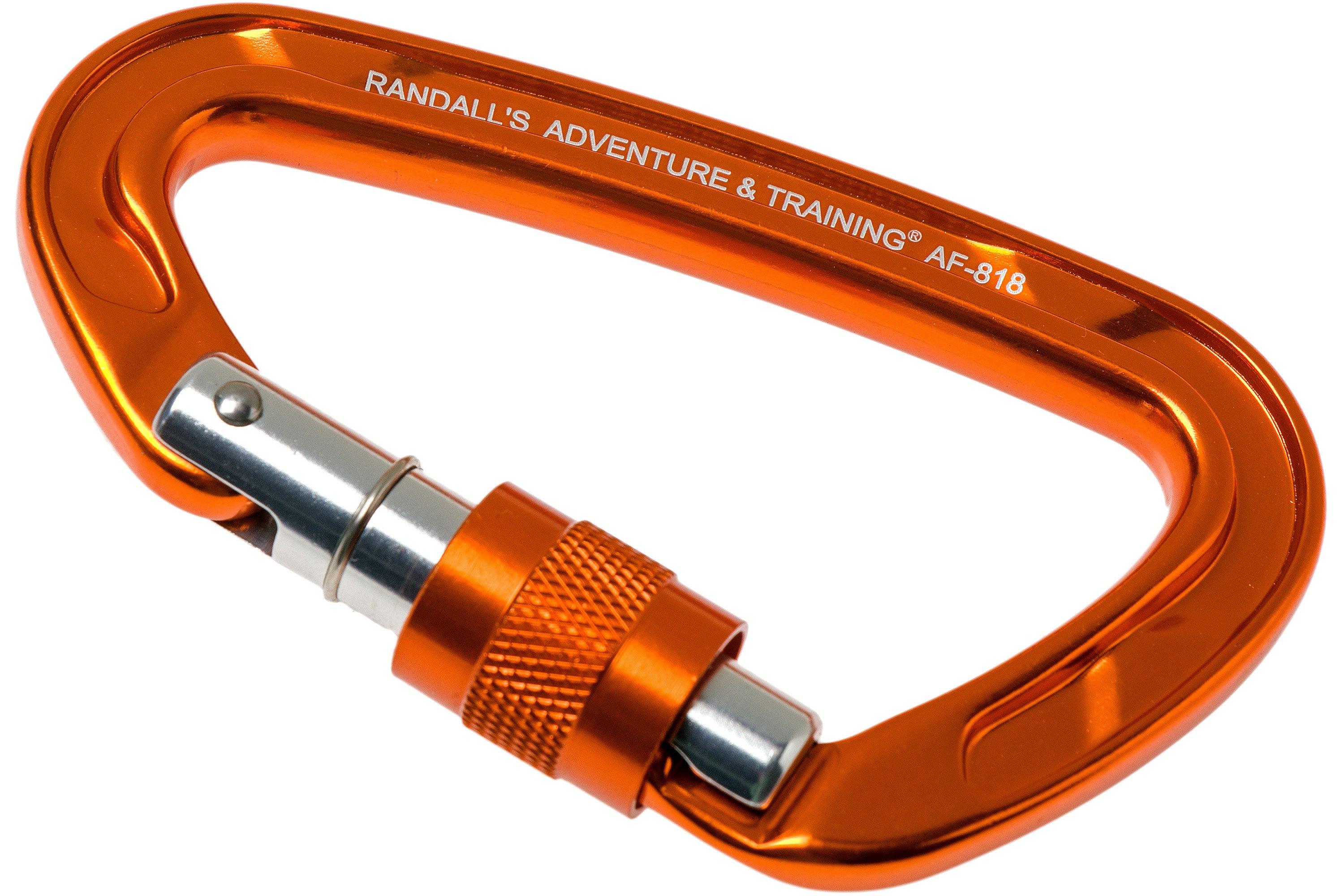 Mousqueton DMM Walldo – Ovale Décalé, Orange, Pour Escalade, Via Ferrata, Grandes Ouvertures