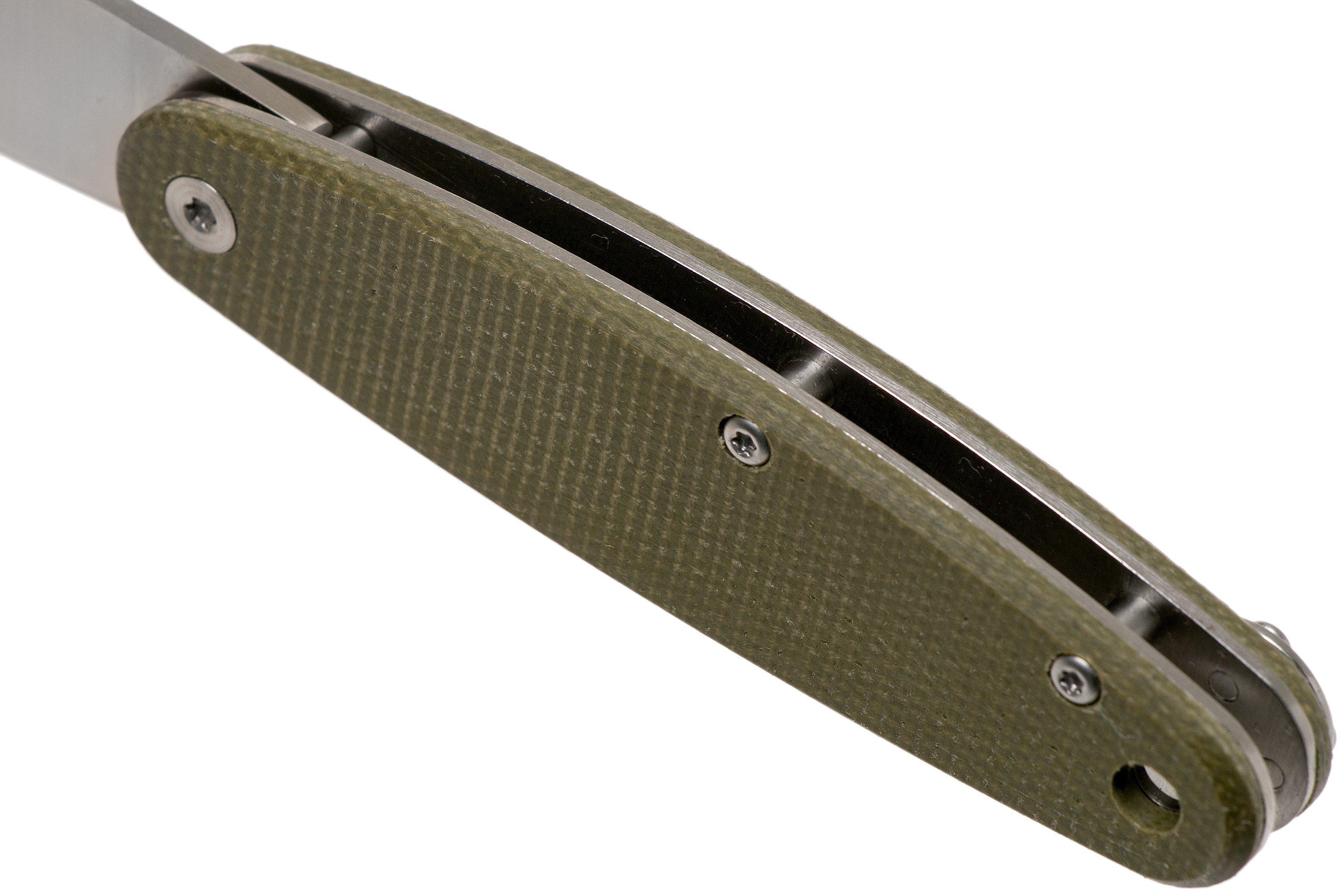 ESEE Churp EE-CH-01 D2, Green Micarta pocket knife | Advantageously ...