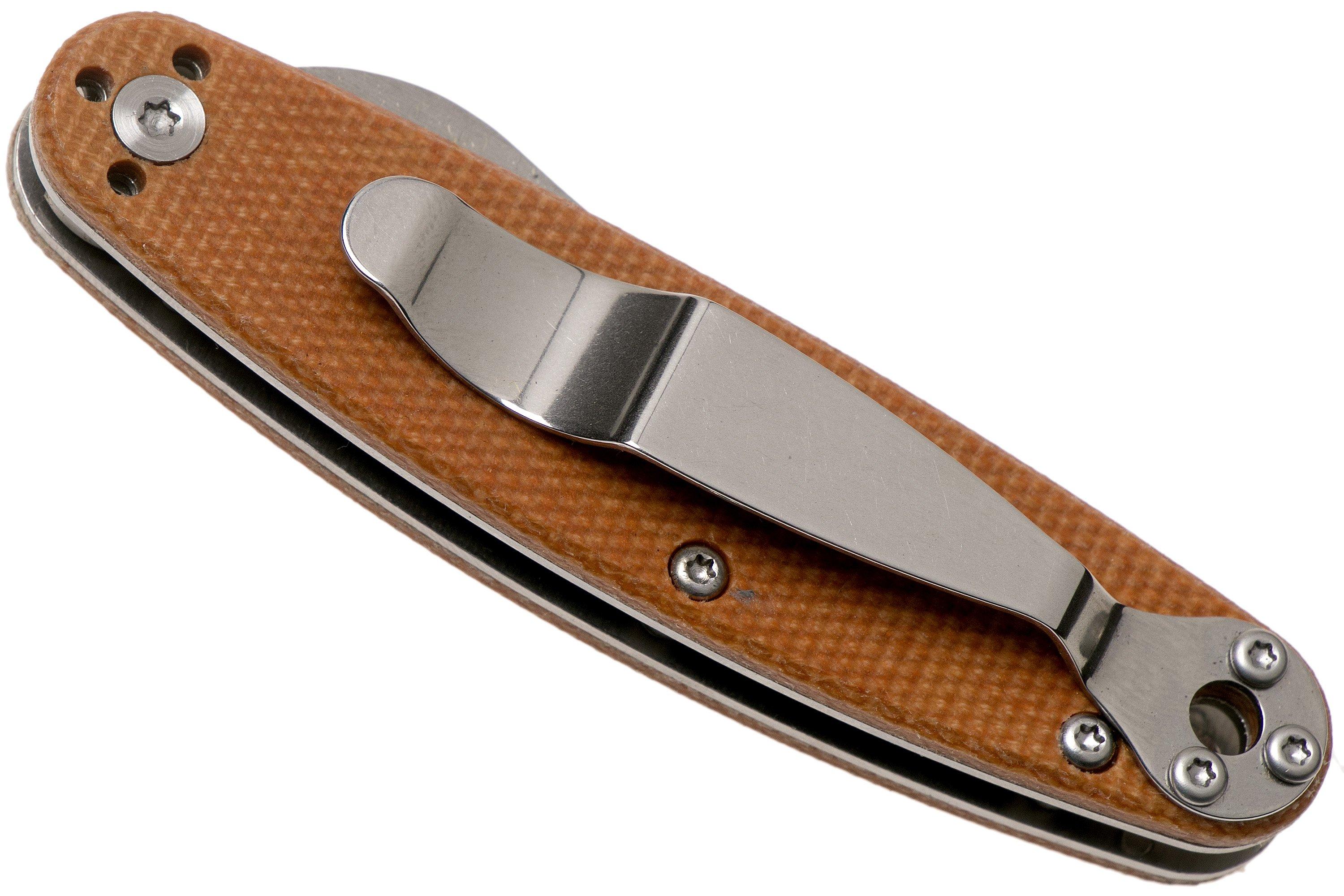ESEE Churp EE-CH-02 D2, Brown Micarta pocket knife | Advantageously ...