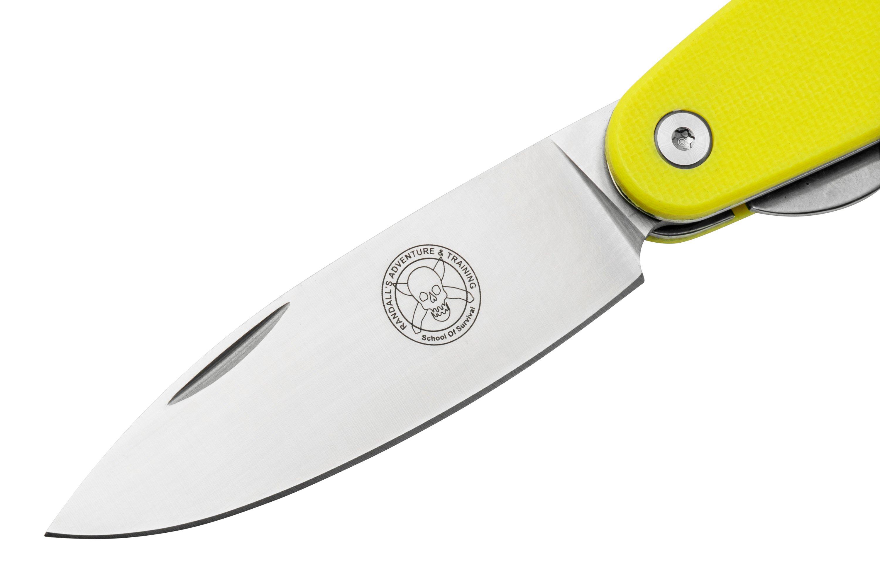 ESEE Churp EECH05 D2, Yellow Micarta pocket knife Advantageously