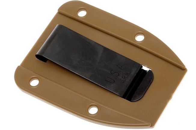 ESEE 3/4 Black Belt Clip Plate for ESEE Knives' 3 & 4 Series Knives