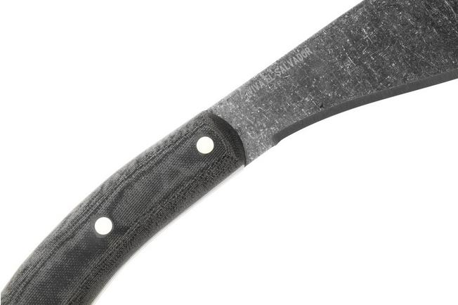 Afbeelding voor ESEE Knives El Deguello Expat Knives Machete 1075 Carbon, Micarta, kapmes met canvas schede