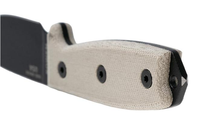 Obraz dla Nóż survivalowy ESEE Model 3 3MIL-P-B czarny pokrowiec + klips do paska i MOLLE-back