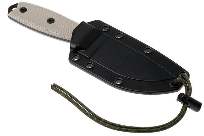 Obraz dla Nóż survivalowy ESEE Model 3 3MIL-P-B czarny pokrowiec + klips do paska i MOLLE-back