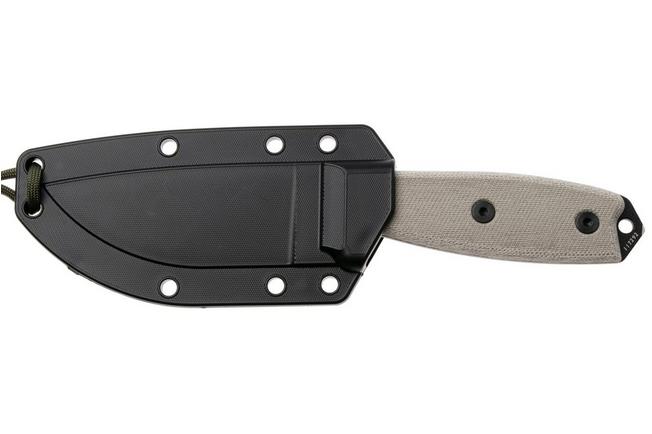 Obraz dla Nóż survivalowy ESEE Model 3 3MIL-P-B czarny pokrowiec + klips do paska i MOLLE-back