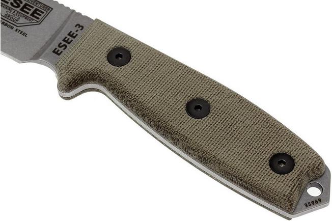 Image for ESEE Knives Model 3 uncoated, ESEE-3P-UC