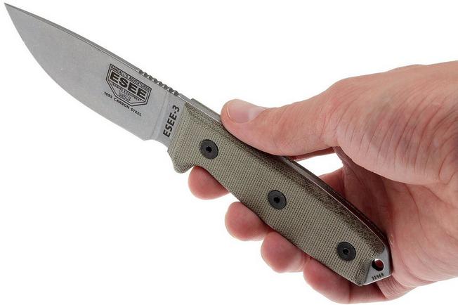 Image for ESEE Knives Model 3 uncoated, ESEE-3P-UC