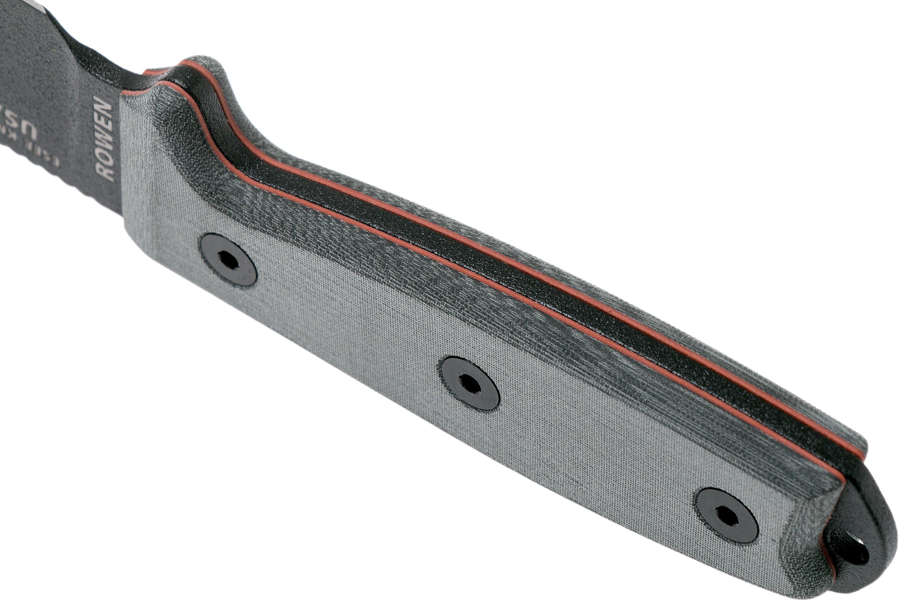 ESEE Model 3 Modified Pommel Black Blade Grey Handle 3PM Met Schede 