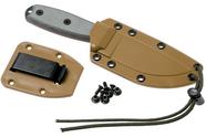 ESEE Model 3 Modified Pommel Black Blade Grey Handle 3PM Met Schede 