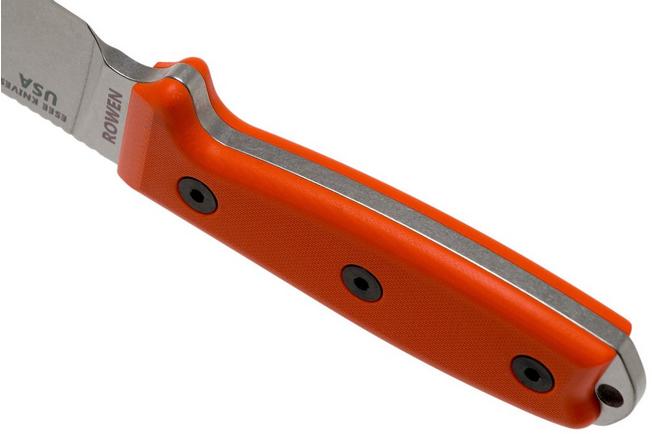 ESEE Model 4 Plain Edge S35VN, Orange G10 Handle 4P35V-OR with 