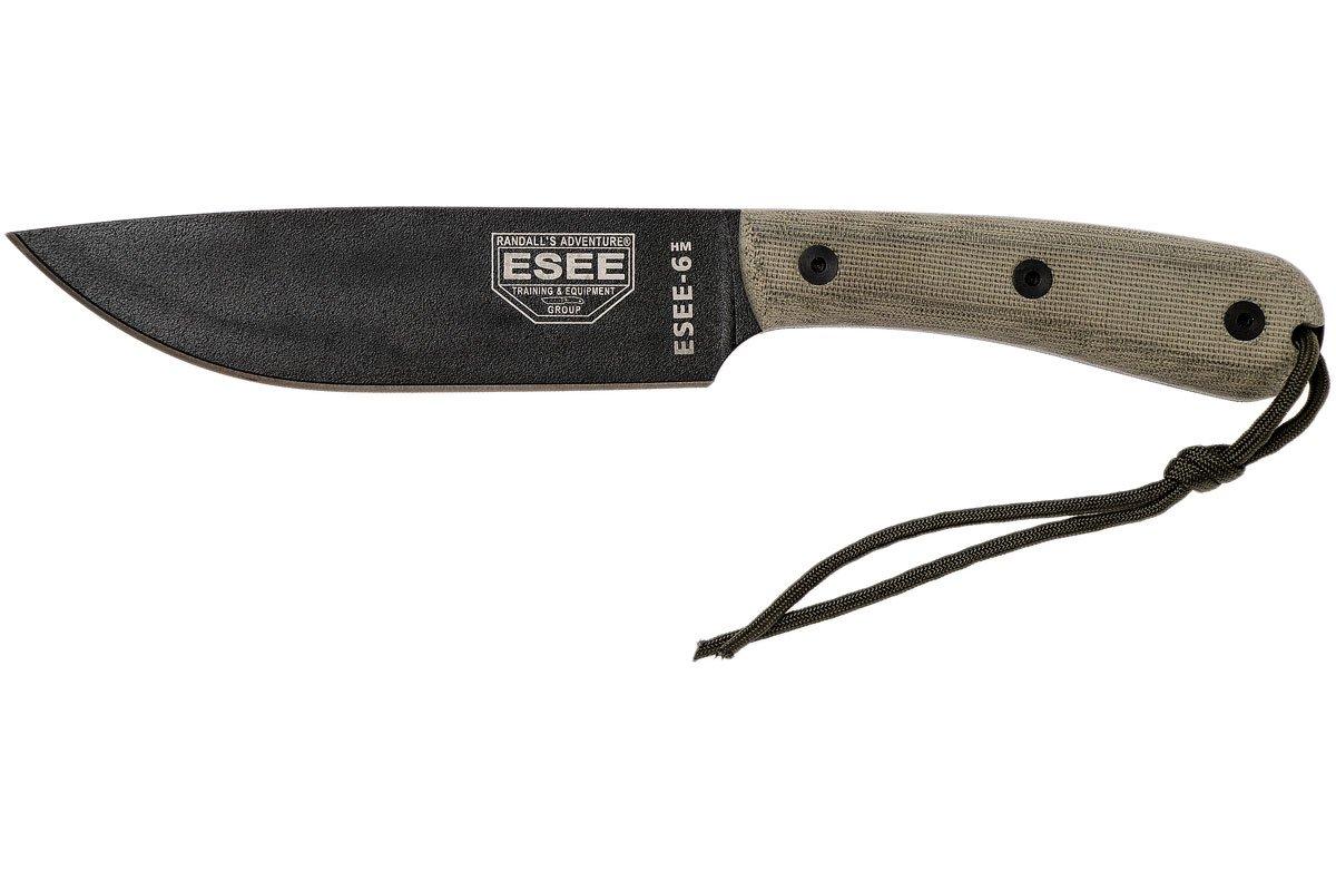 ESEE Knives 6HM Black Blade Kydex Sheath ESEE-6HM-K Authorized Dealer 