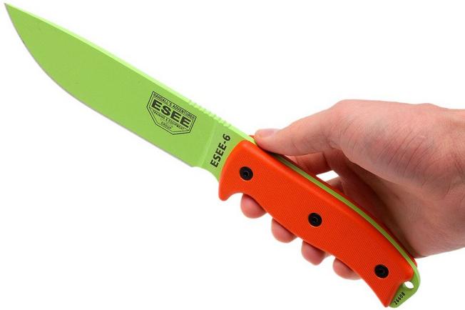 Bild für ESEE Model 6 Venom Green 6P-VG Survivalmesser inkl. Scheide + Gürtelclip