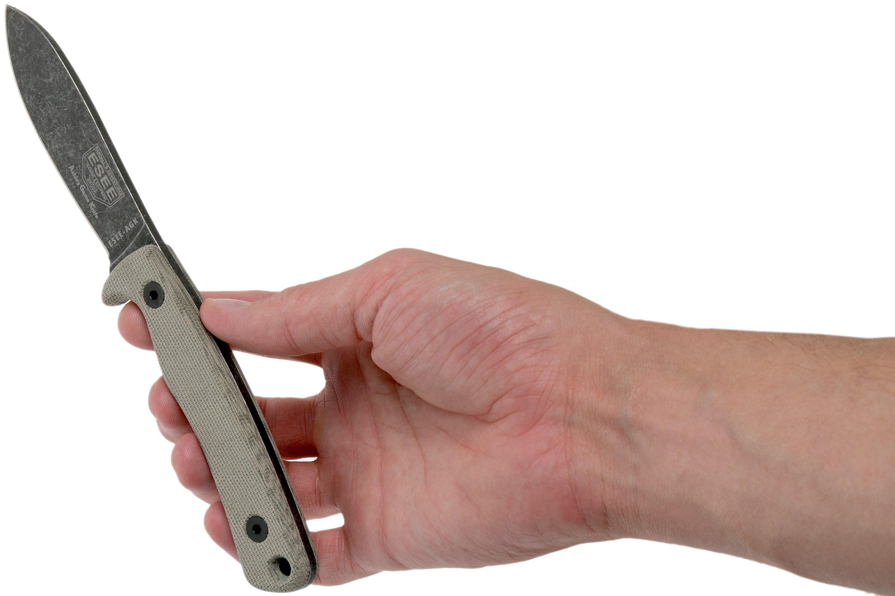 ESEE Ashley Game Knife AGK hunting knife ESEEAGK Advantageously