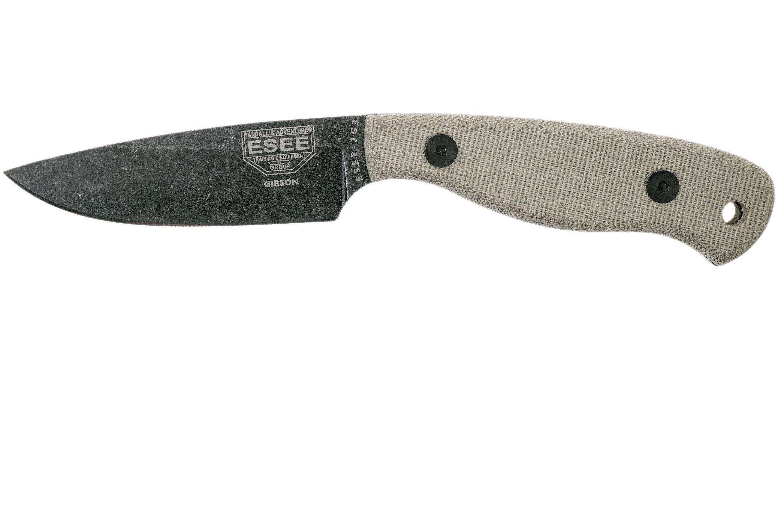 ESEE JG3 CampLore bushcraft knife, James Gibson Design