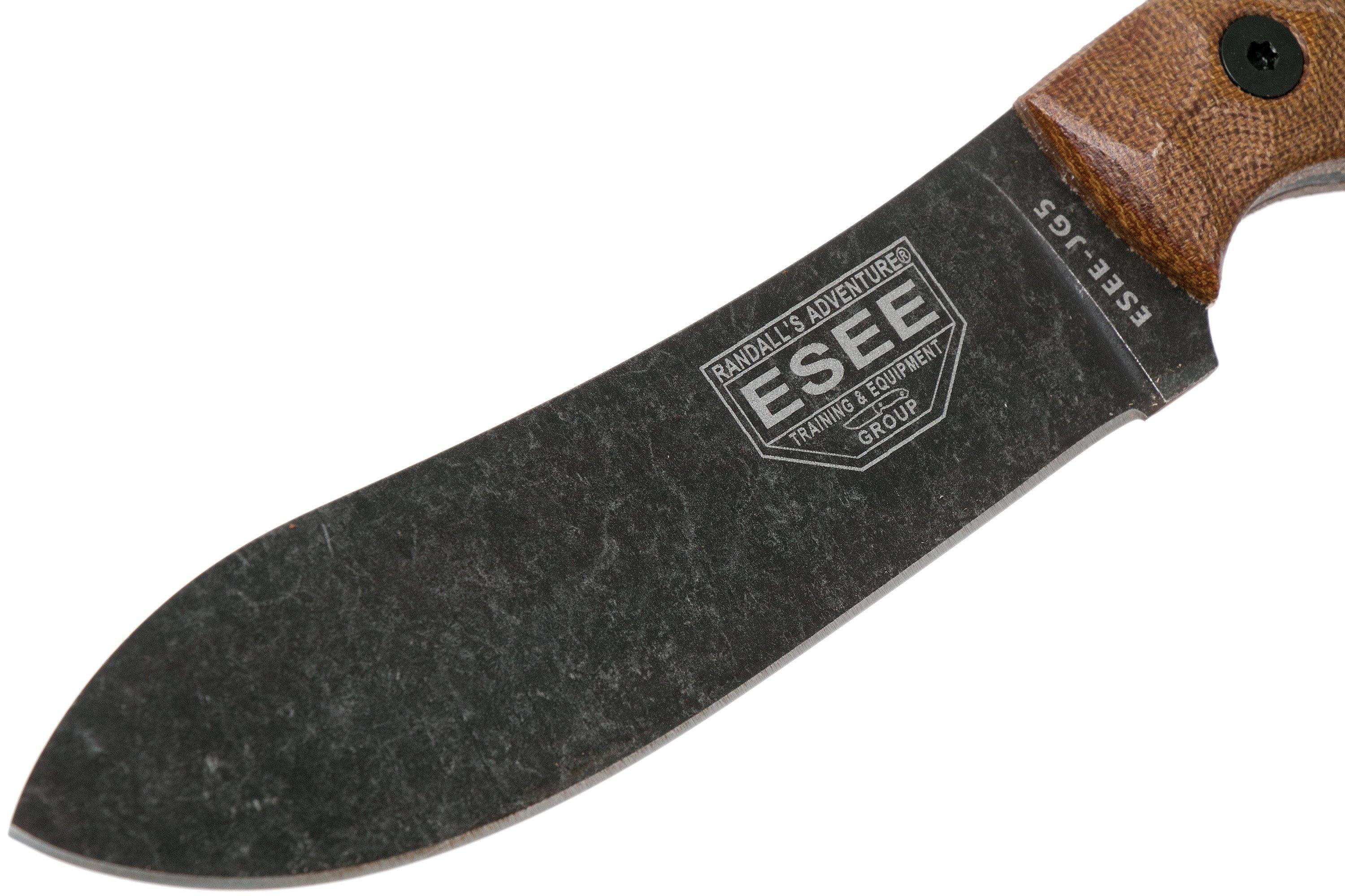 ESEE JG5 CampLore outdoor knife, James Gibson design Advantageously